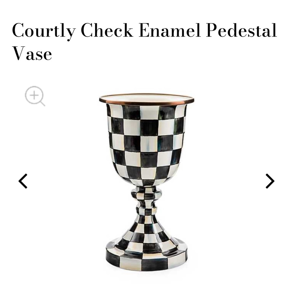 Mackenzie Child’s pedestal vase